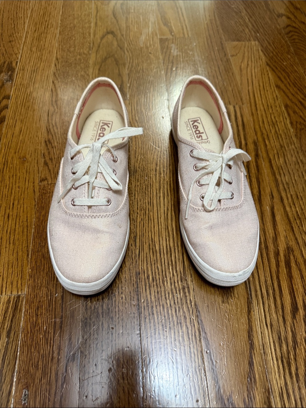 Keds Pink Canvas Low-Top Sneakers